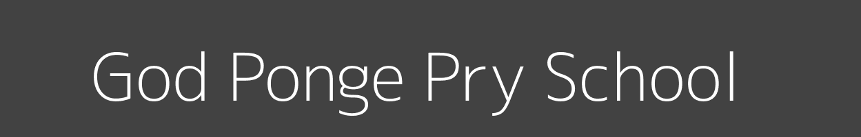 God Ponge Pry School East Kochia Rangwe Image