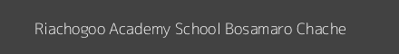 Riachogoo Academy School Bosamaro Chache Image